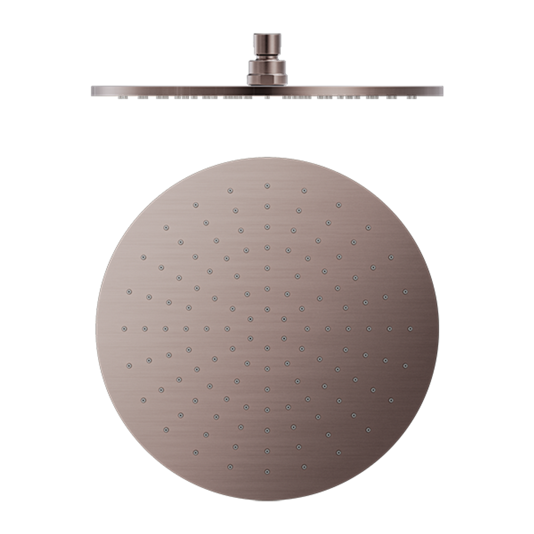 Nero 300mm Round Shower Head Brushed Bronze