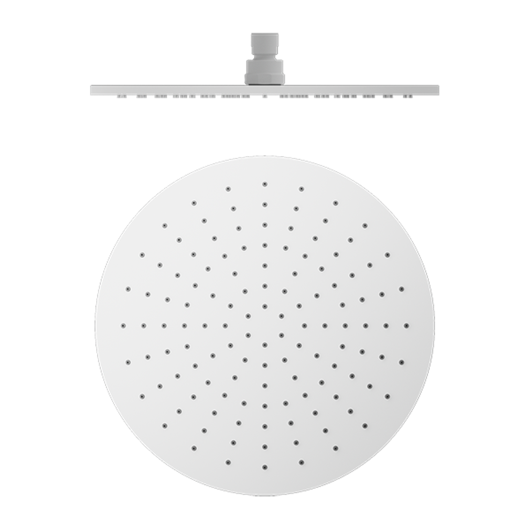 Nero 300mm Round Shower Head Matte White