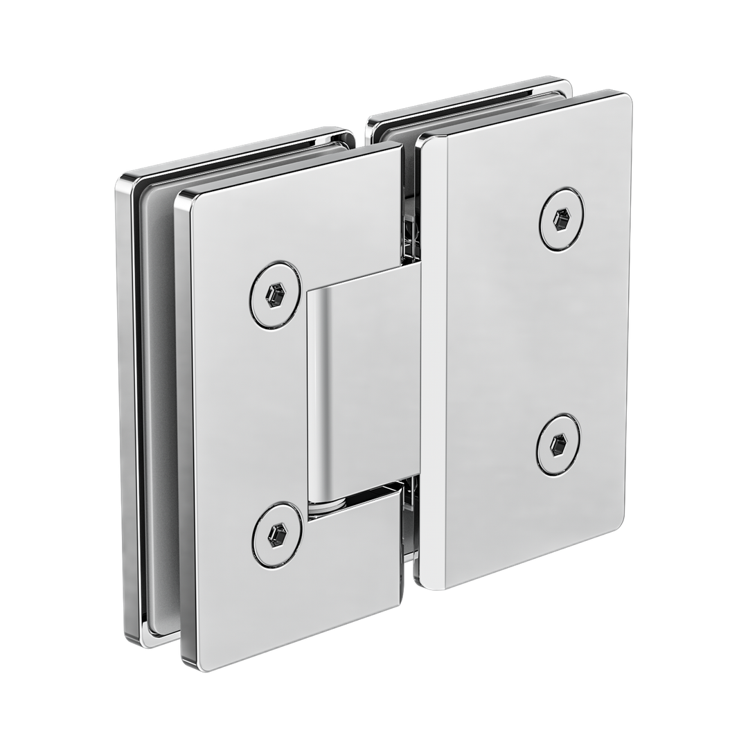 Nero 180 Degree Glass To Glass Shower Hinge 10Mm Glass Chrome