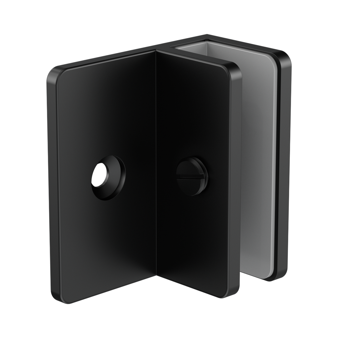 Nero Shower F Bracket 10Mm Glass Matte Black