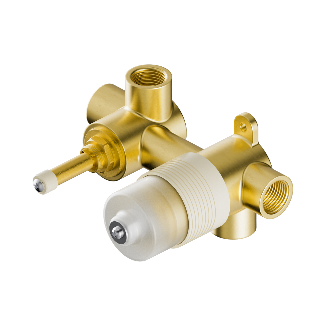 Nero Premium 35Mm Universal Shower Mixer With Divertor Horizontal Body Only