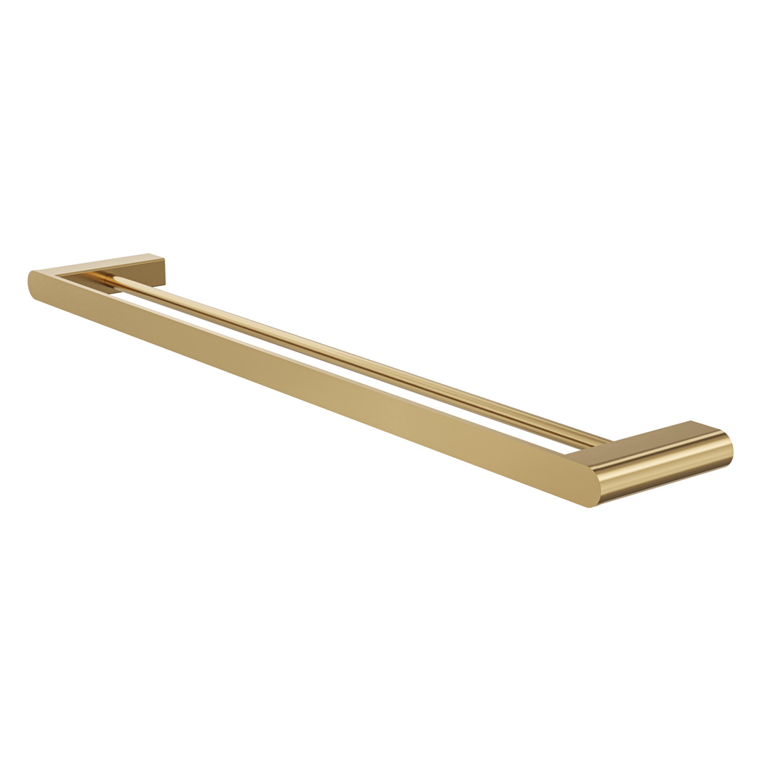 Aspire Nuovoair 700Mm Towel Double Rail (Matches Aspire Air And Nuovo) Brushed Brass