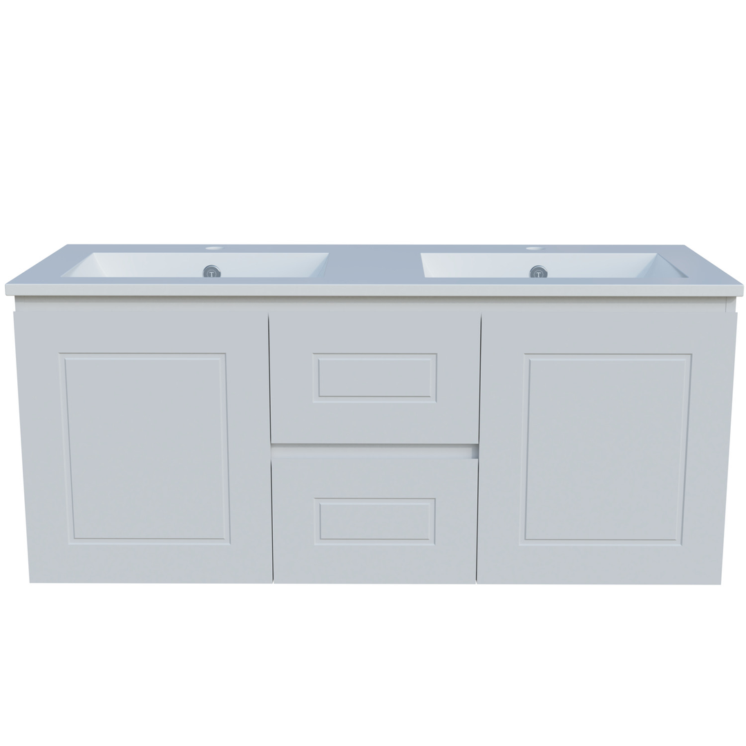 Timberline Nevada Classic 1200 Double Bowl Alpha Ceramic Top Wall Hung