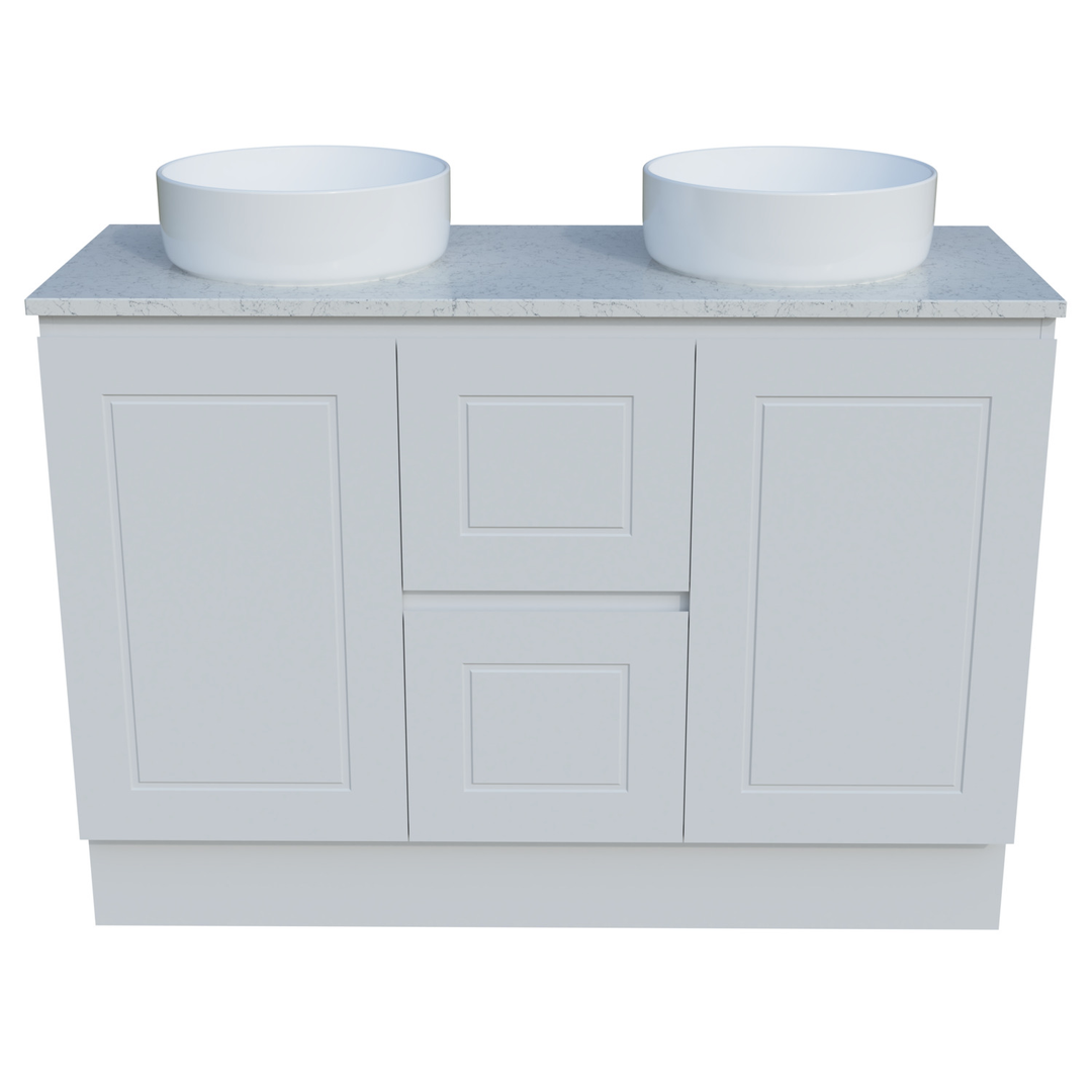 Timberline Nevada Classic 1200 Silksurface Top Dbl White Gloss A/C Basin F/Stand