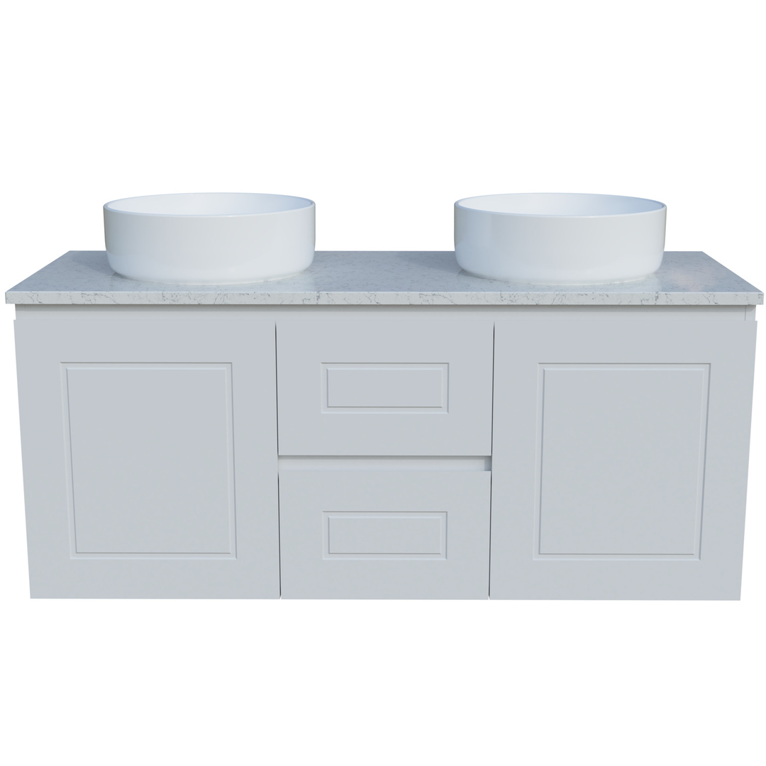 Timberline Nevada Classic 1200 Silksurface Top Dblwhite Gloss A/C Basin Wall Hung