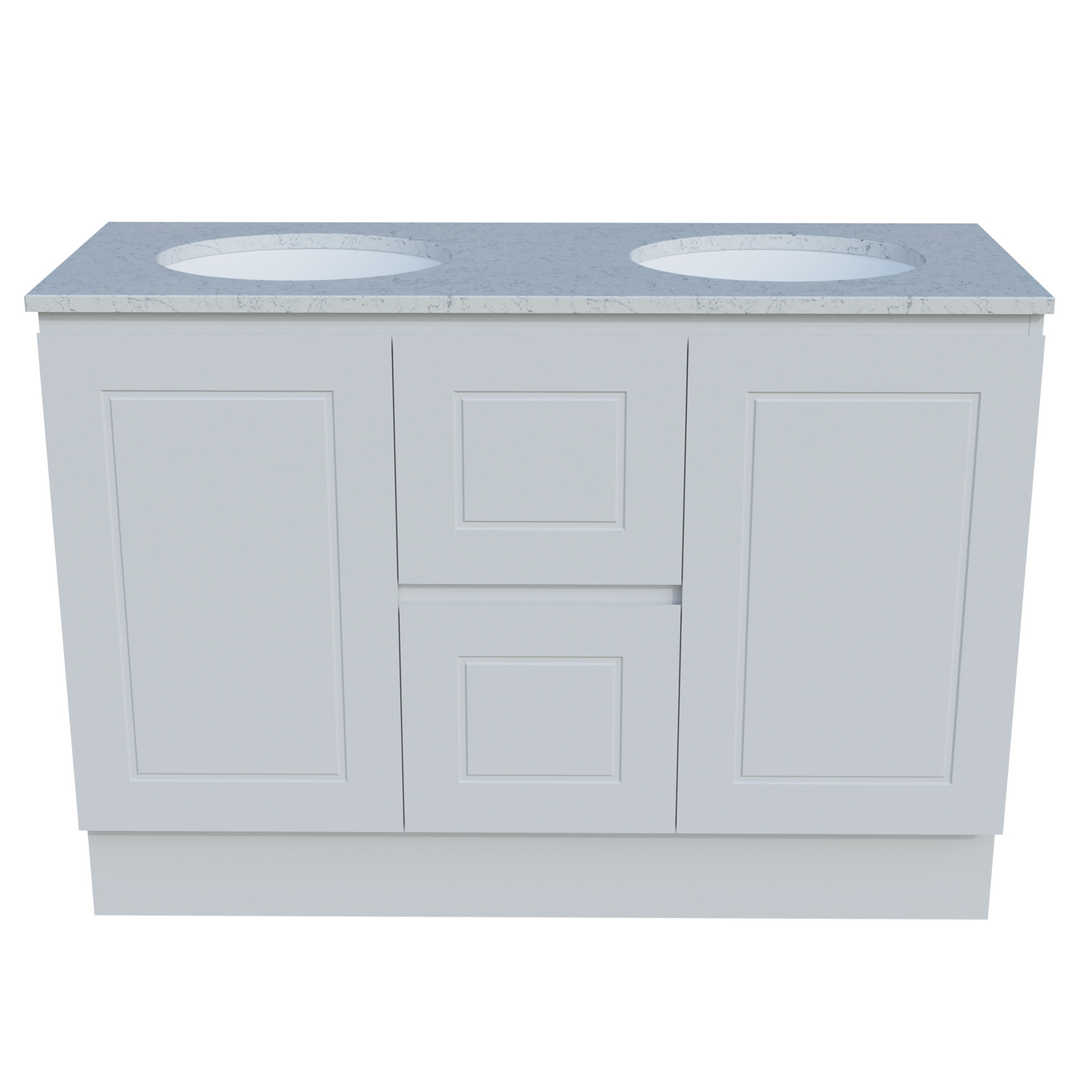 Timberline Nevada Classic 1200 Silksurface Dbl White Gloss U/C Basin F/Stand