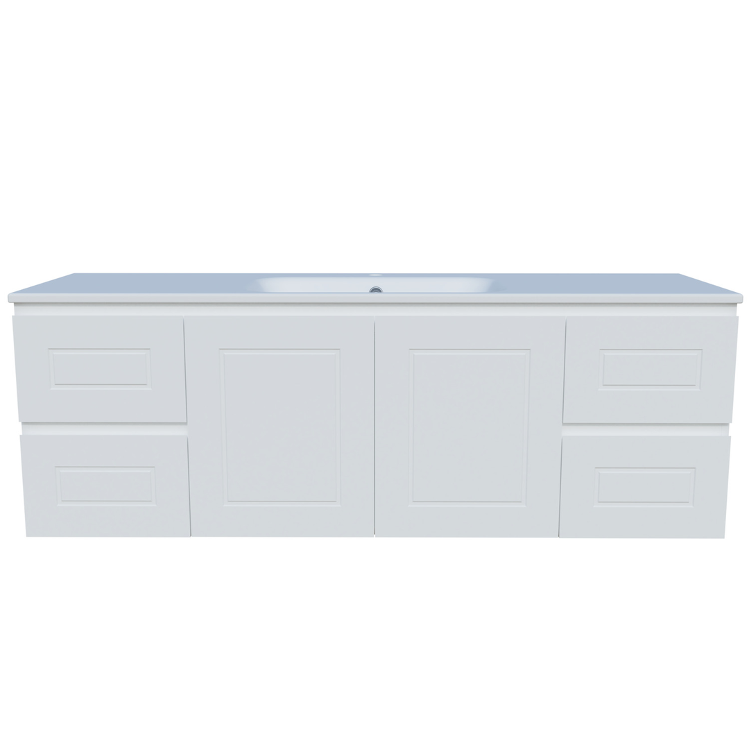 Timberline Nevada Classic Vanity 1500mm Single Bowl Haven Top Wall Hung