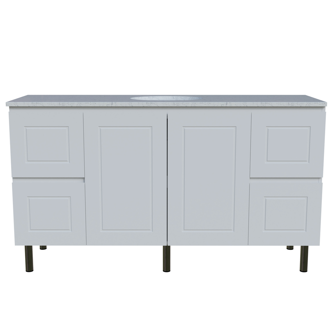 Timberline Nevada Classic 1500 Sgl Silksurface White Gloss U/C Basin On Legs