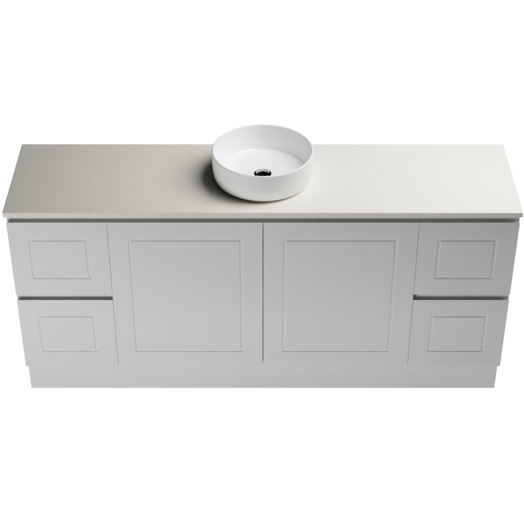 Timberline Nevada Classic Vanity 1800mm Right Wg Basin Silksurface Ac Top Floor