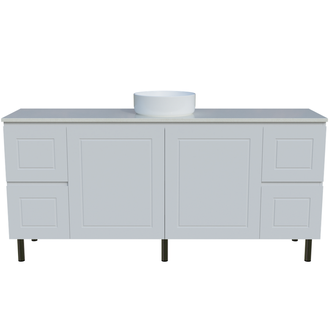 Timberline Nevada Classic Vanity 1800mm Right Wg Basin Silksurface Ac Top On