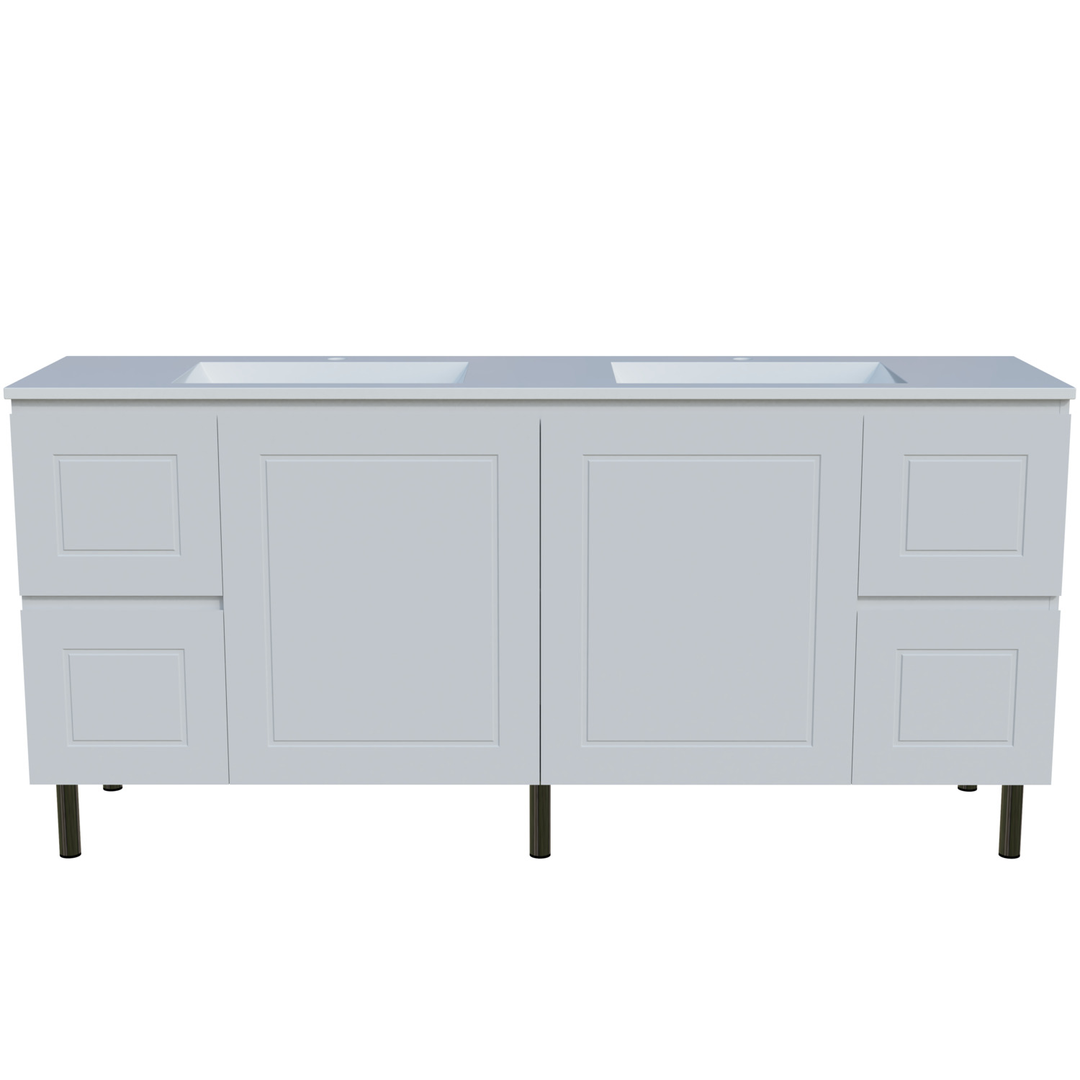 Timberline Nevada Classic Vanity 1800 Double Bowl Regal Acrylic Top On Legs