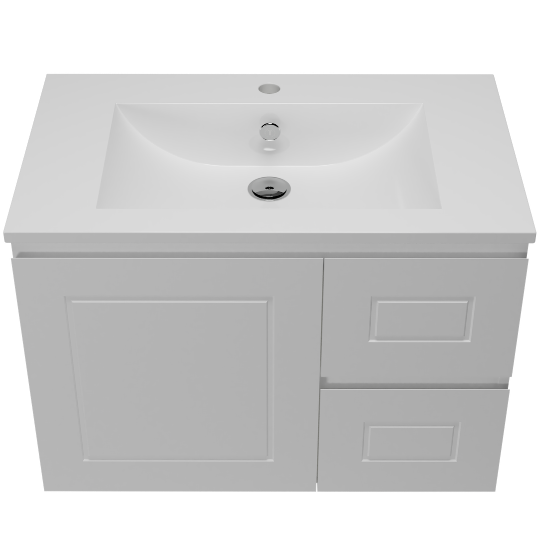 Timberline Nevada Classic Vanity 750mm Alpha Ceramic Top Wall Hung