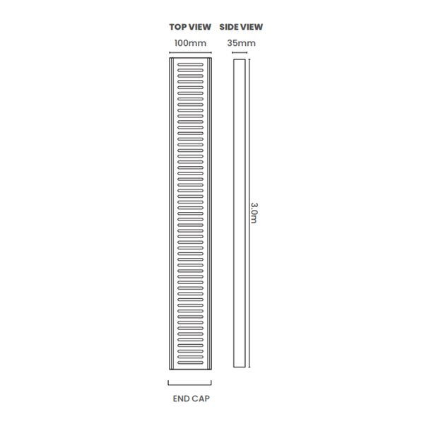 Lauxes Grates Next Generation 35 Brushed Nickel 3M