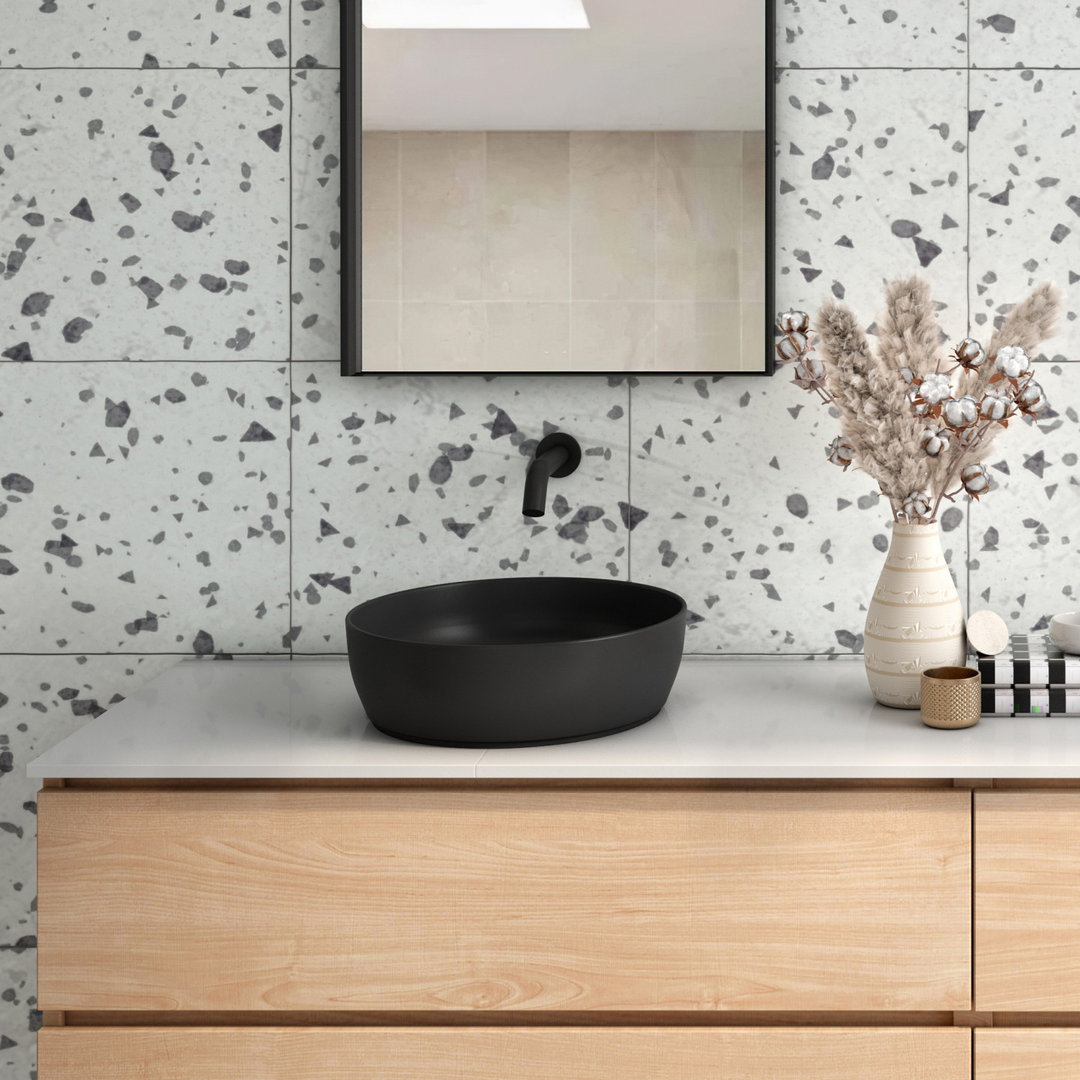 Oliveri Naples Counter Top Circular Basin Black