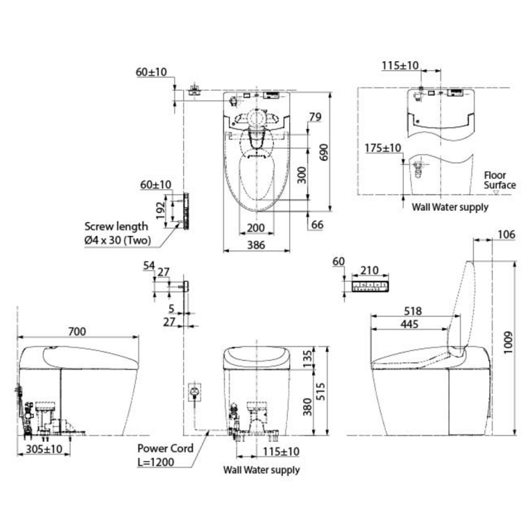 TOTO Neorest AS/RS Bowl (S-Trap)