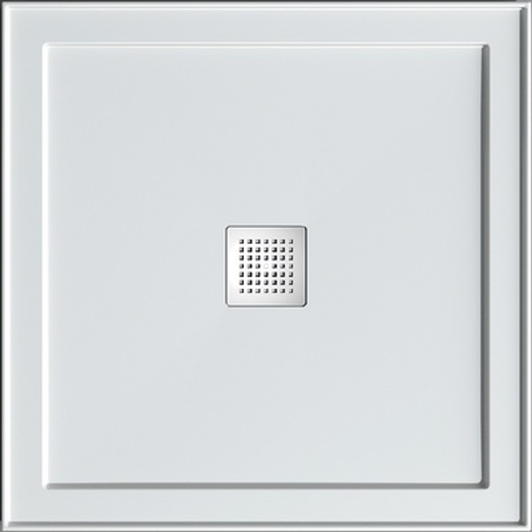 Oceano Stonelite Eco Base Centre Outlet Chrome Waste - 1200 X 900