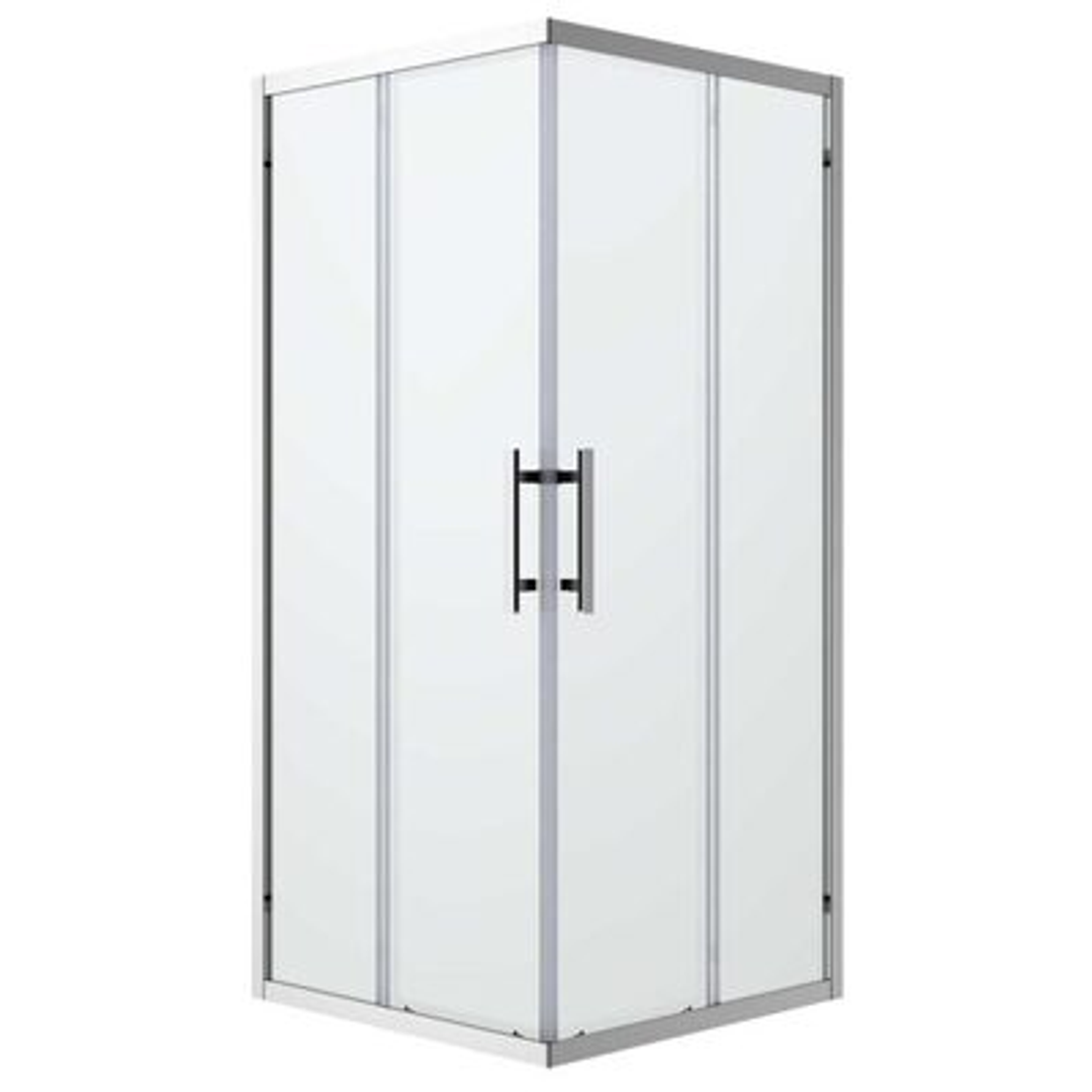 Oceano Louve Square Slider Panels 1000 X 2000 Chrome