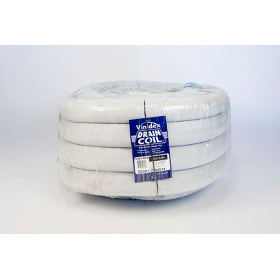 65Mm X 20Mt Corri Drain Pipe Slotted Sn8 Cl400 Coil With Filtersock