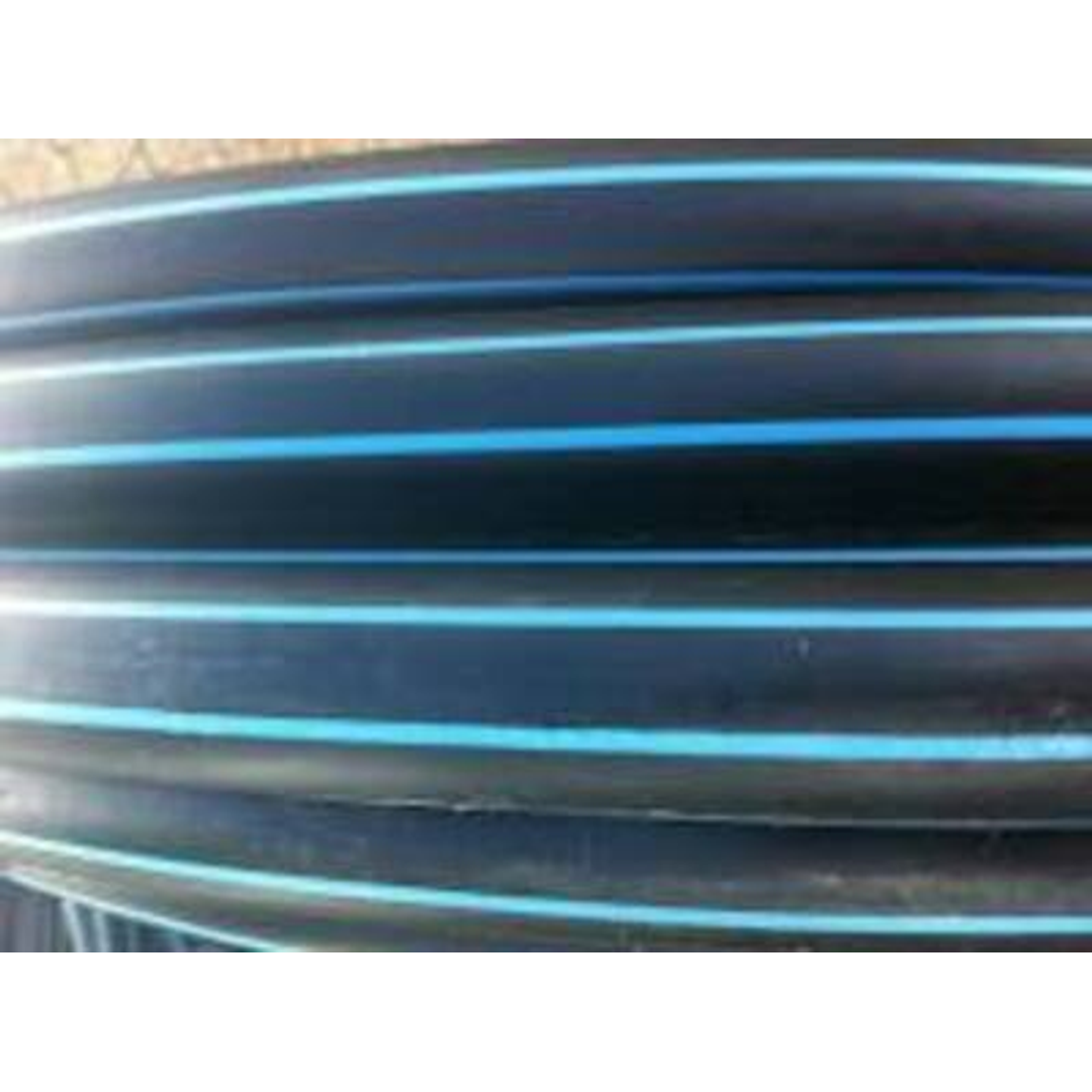 32 X 50Mt Blue Stripe Polythene Pipe Pe100 Pn12.5 Coil