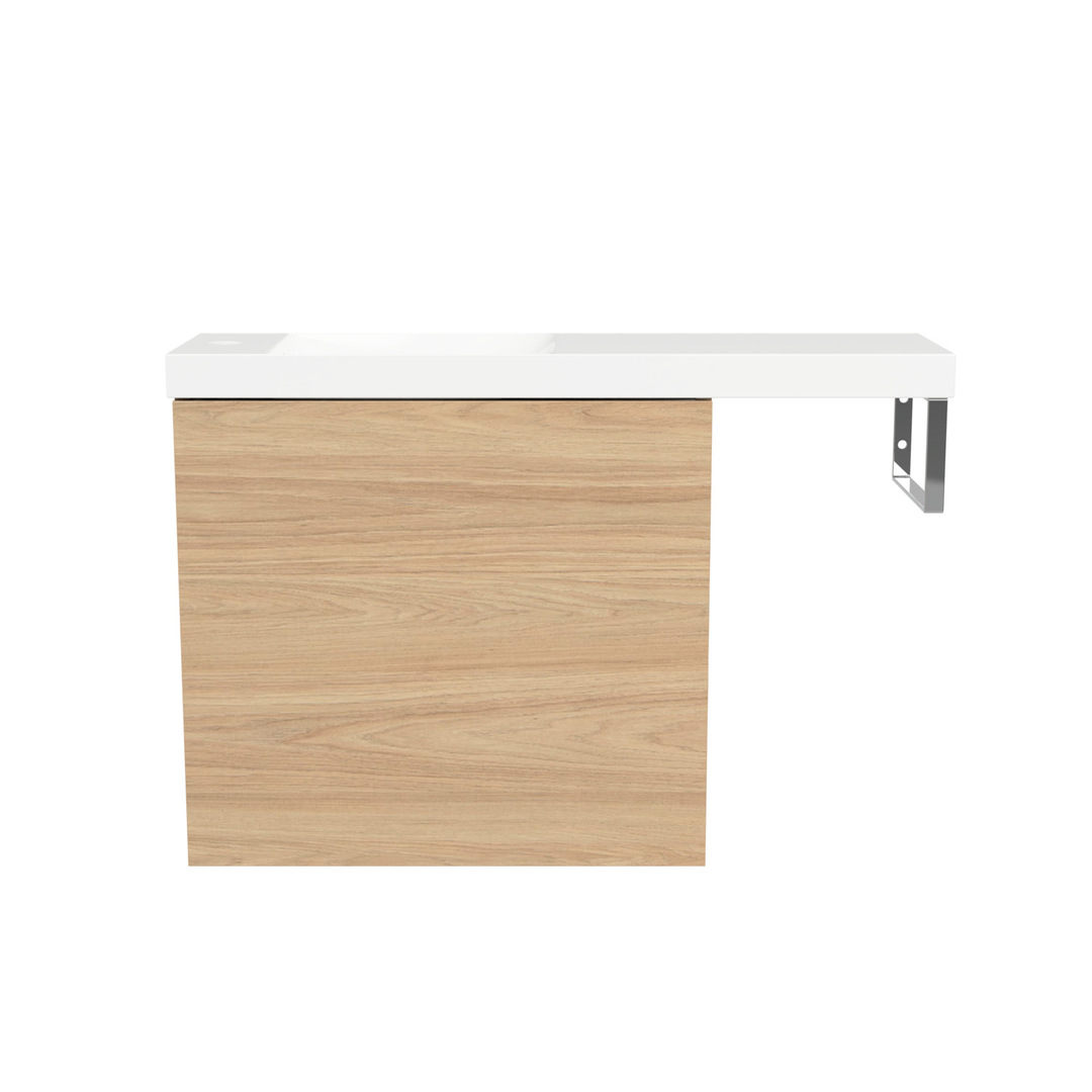 Timberline Oscar Wall Hung Vanity 800mm Offset Left Bowl
