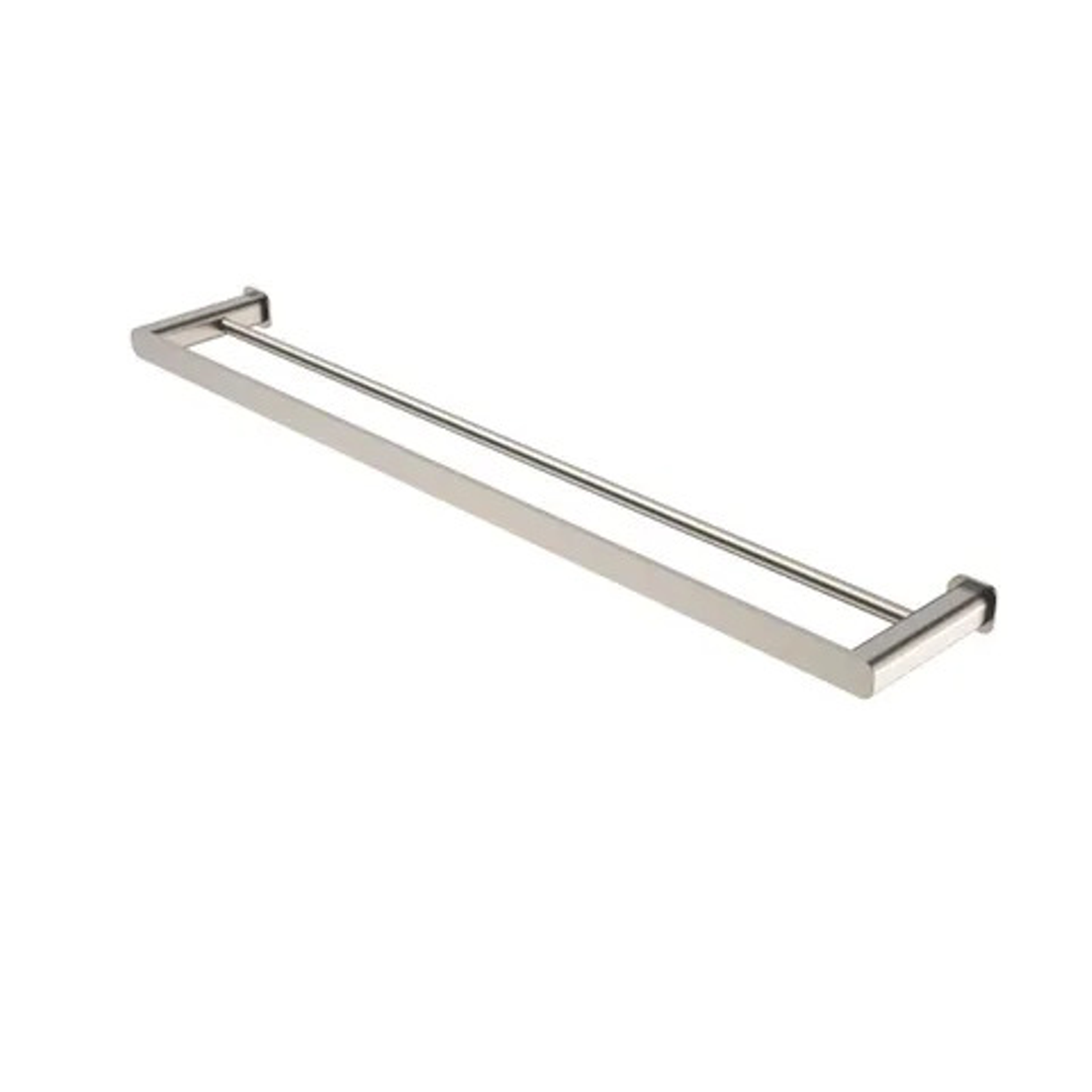 Otti Oskar 750Mm Brushed Nickel Double Towel Rail