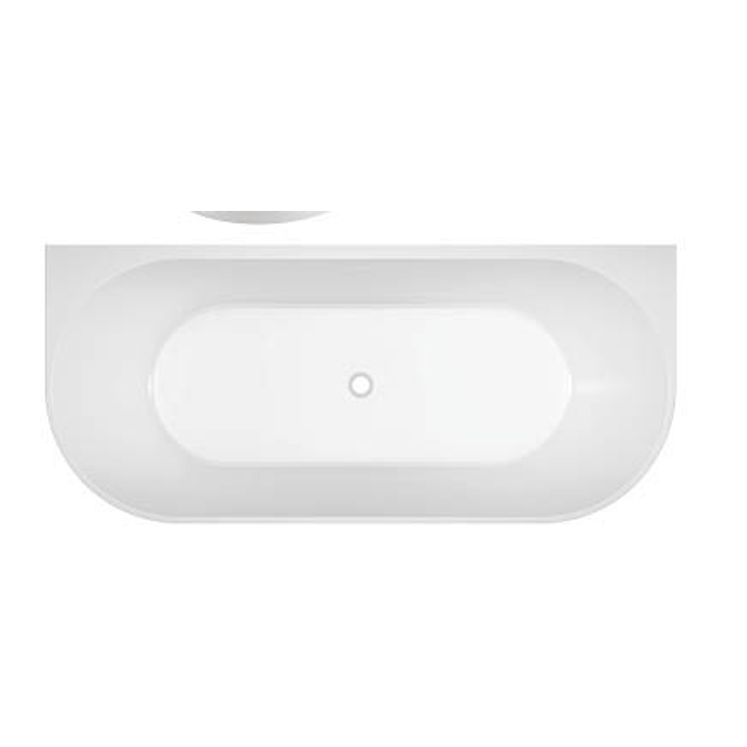 Oceano Eco 1400 Back-to-Wall Bath White 1400mm X 700mm
