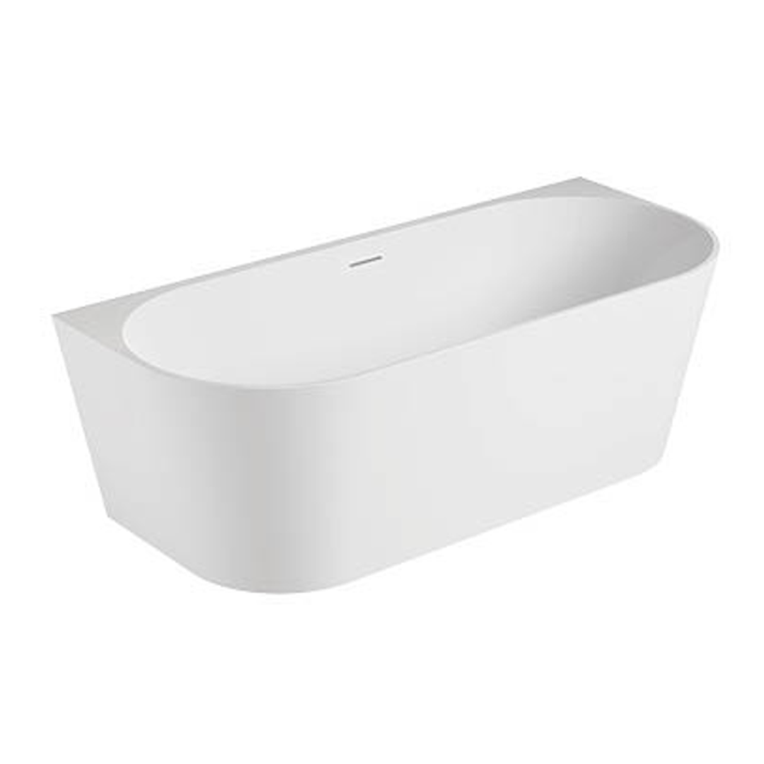 Oceano Eco 1700 Back-to-Wall Bath White 1700mm X 750mm No Overflow