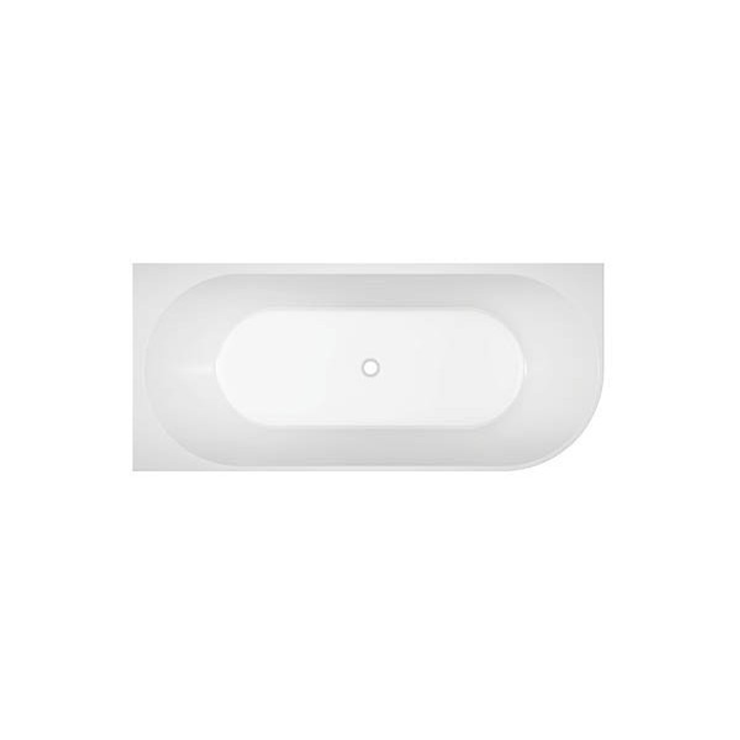 Oceano Eco 1700 Corner Bath Left Hand White 1700mm X 750mm No Overflow