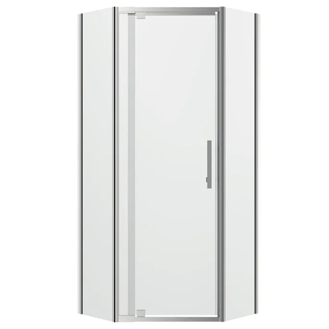 Oceano Louve Angle Pivot Neo Shower Screen - Return 1000 x 2000mm