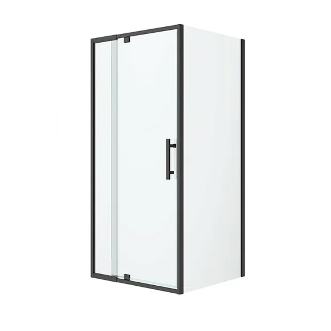 Oceano Louve Square Pivot Front Screen 1000 X 2000 Matte Black