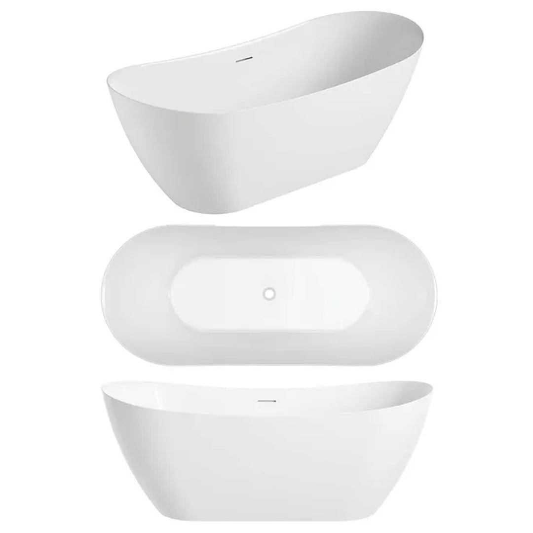 Oceano Luka 1700 Freestanding Bath White 1700mm X 730mm