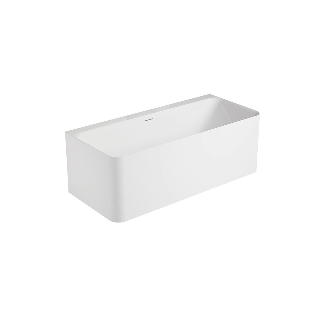 Oceano Lunus 1500 Back-to- Wall Bath White 1500mm X 750mm