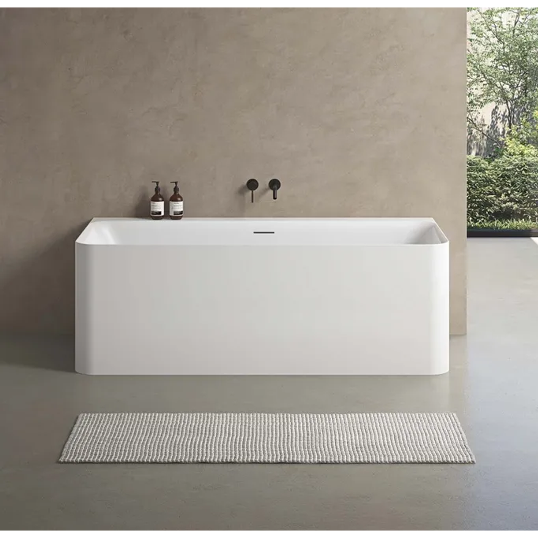 Oceano Lunus 1700 Back-to-Wall Bath White 1700mm X 800mm