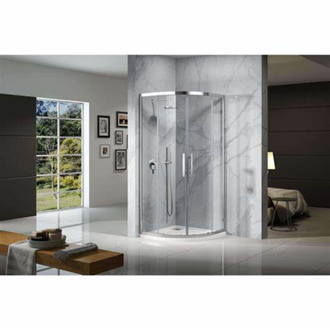 Urban Slider Oceano Shower Front Panel 1200 x 2000 Chrome No Bracket