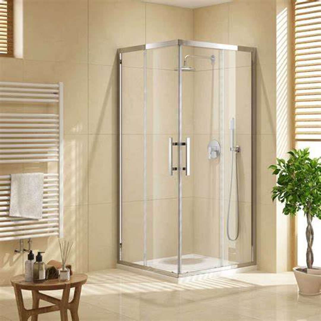 Urban Slider Oceano Shower Front Panel 1200 x 2000 Chrome No Bracket