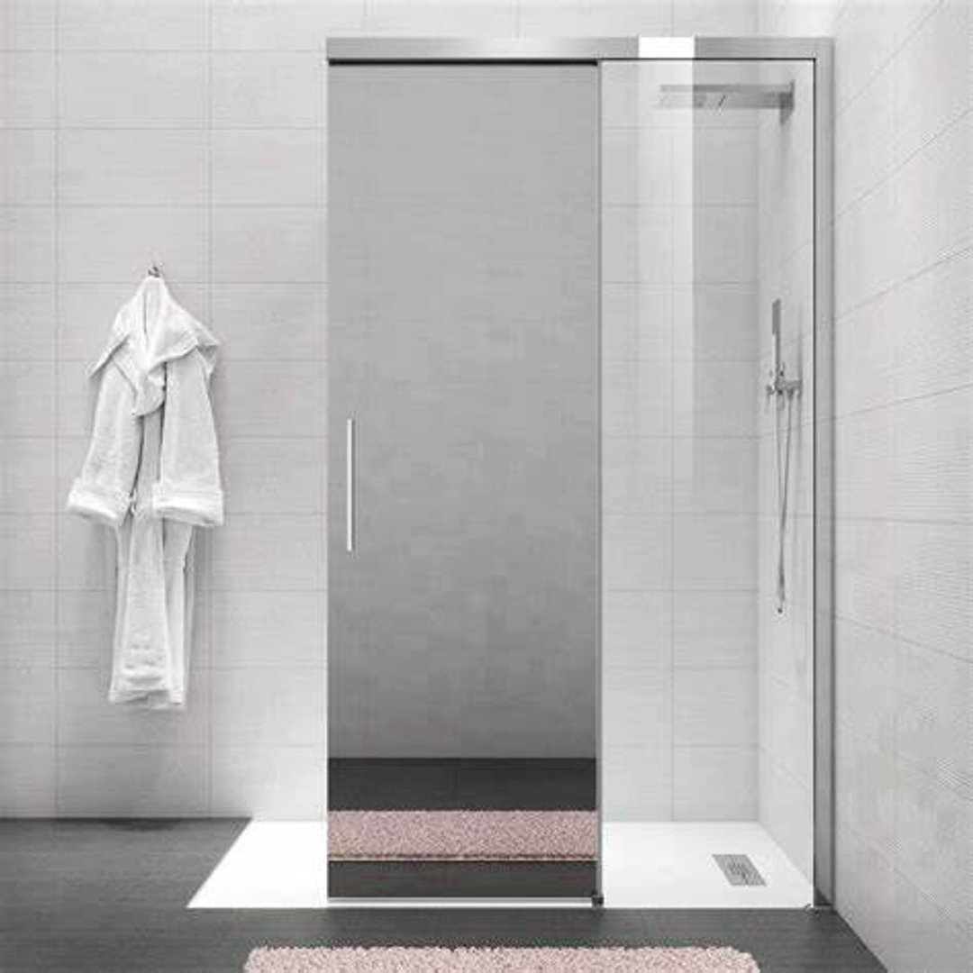 Urban Slider Oceano Shower Front Panel 1200 x 2000 Chrome No Bracket