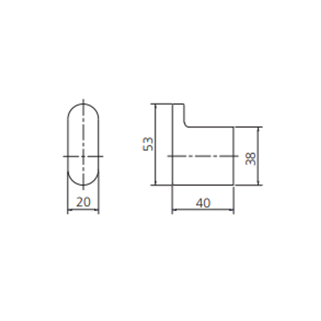 Oliveri MA854-F5 Madrid Robe Hook Gunmetal