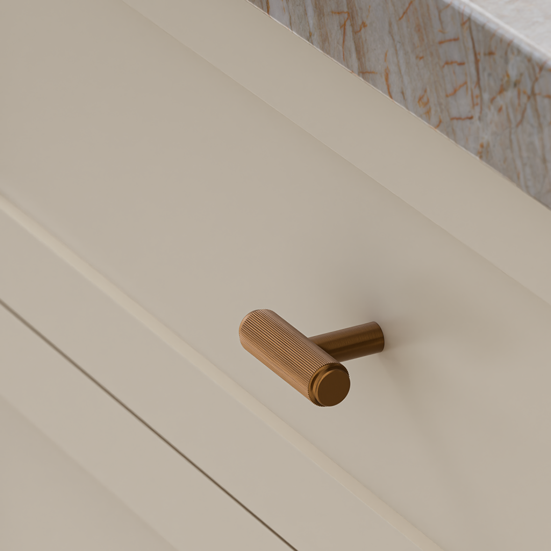Meir Oppen T Pull Cabinet Handle (Brushed) Champagne