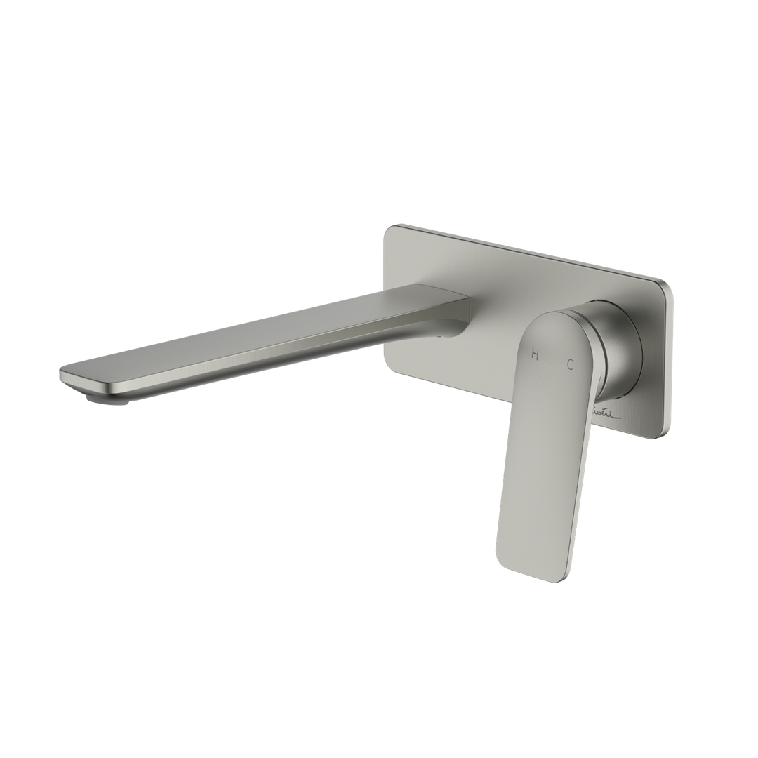 Oliveri PA102500FBN Paris Wall Mixer Set Brushed Nickel