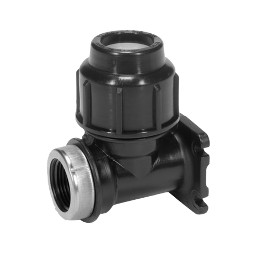 Poly Metric Lugged Elbow