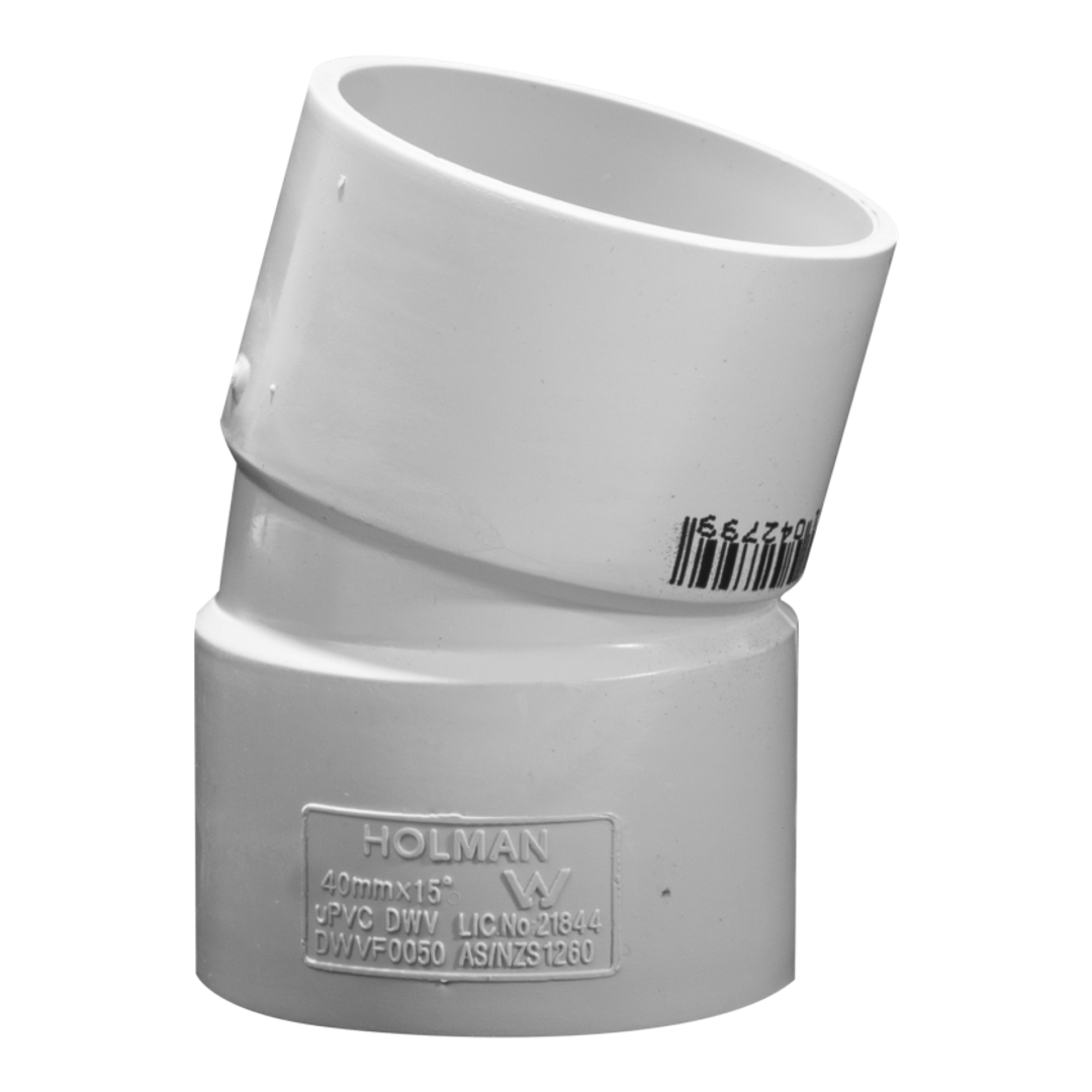 DWV 15 Degree Bend