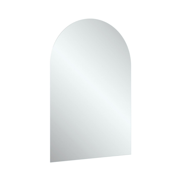 Fienza Mirror Arch Pencil Edge 600X 900mm 5mm Glass Glue On No Brkt Or Vinyl Back