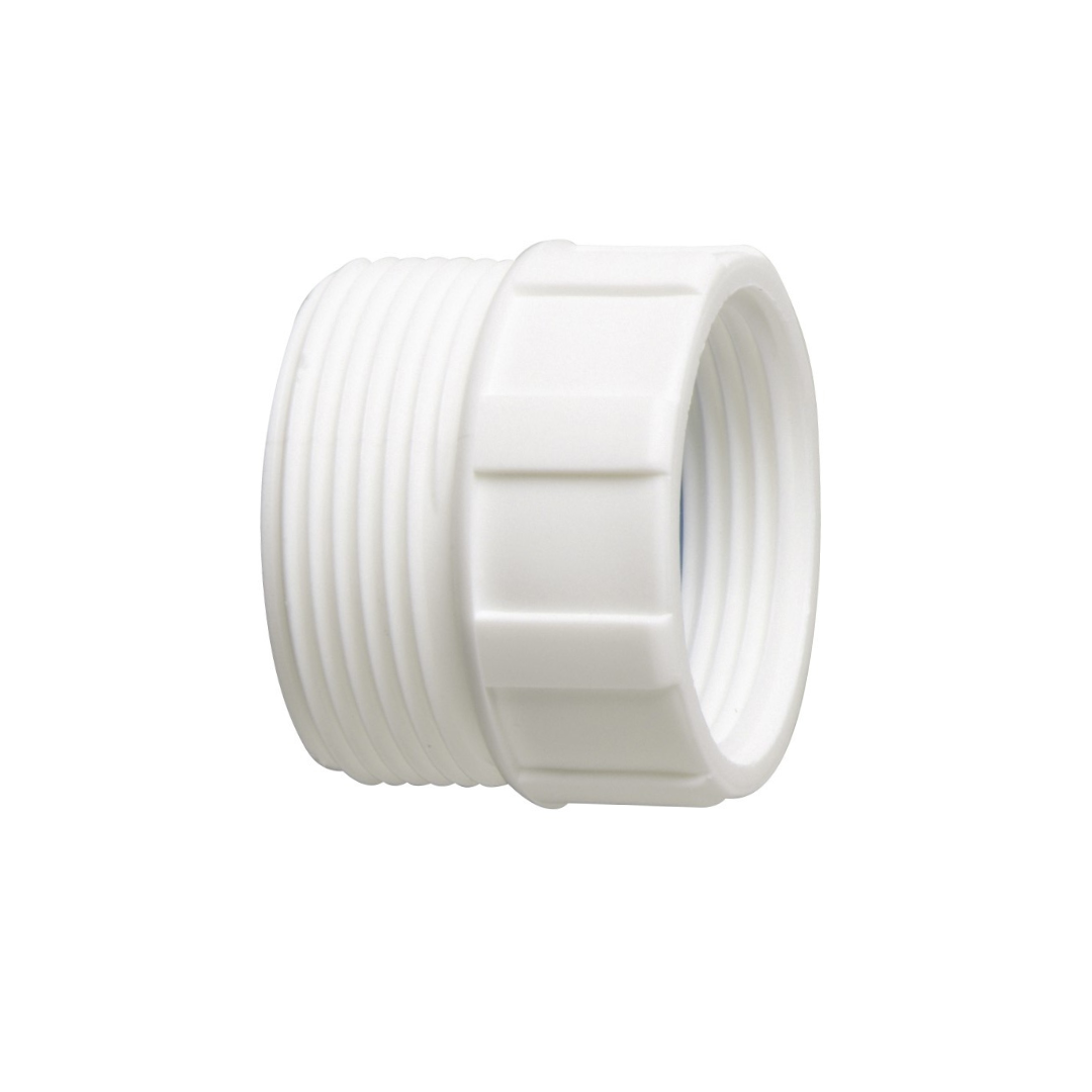 PLASTIC 40 X 32 THREADED WASTE TRAP ADAPTER WHITE