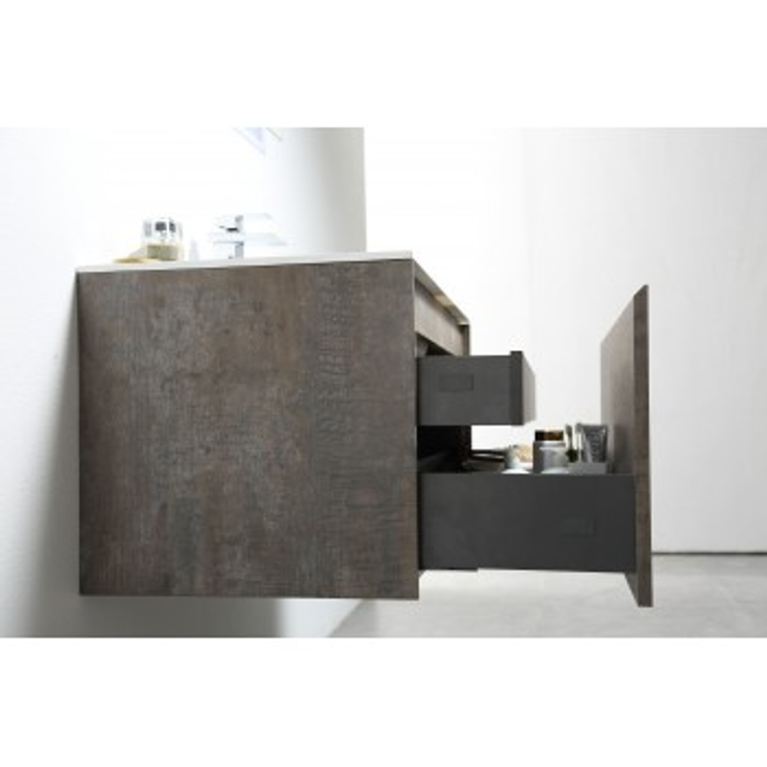 Belbagno Prado 900mm Wall Hung Vanity Maple Oak 900 X 480 X 450