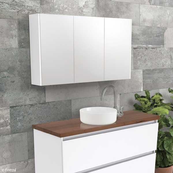 Fienza Universal Mirror Cabinet 1500 With Scandi Oak Side Panels Psc1500S