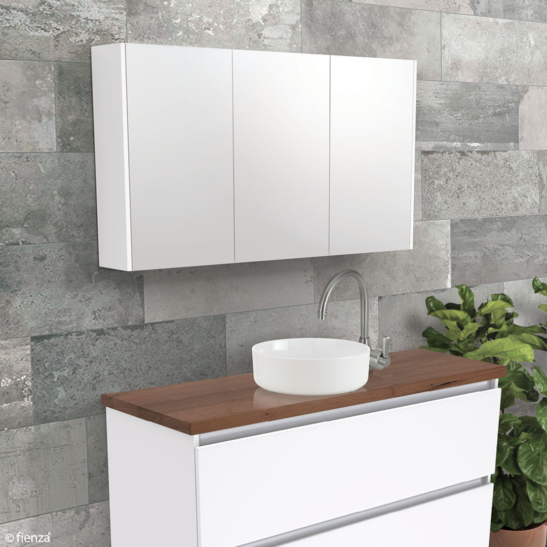 Fienza Universal Mirror Cabinet 750Mm With Scandi Oak Side Panels Psc750S