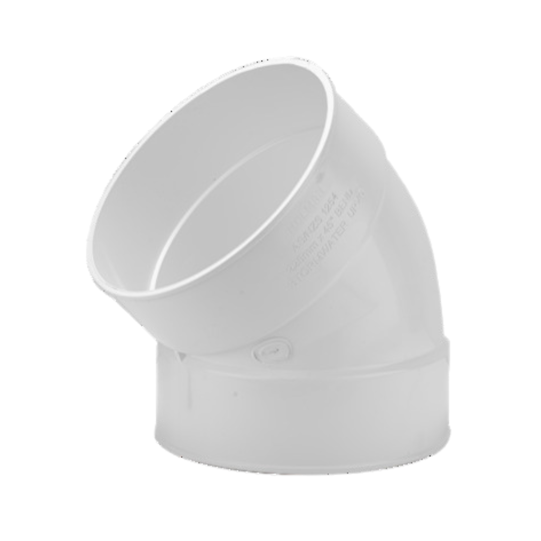 STORMWATER BEND 75MM 45DEG