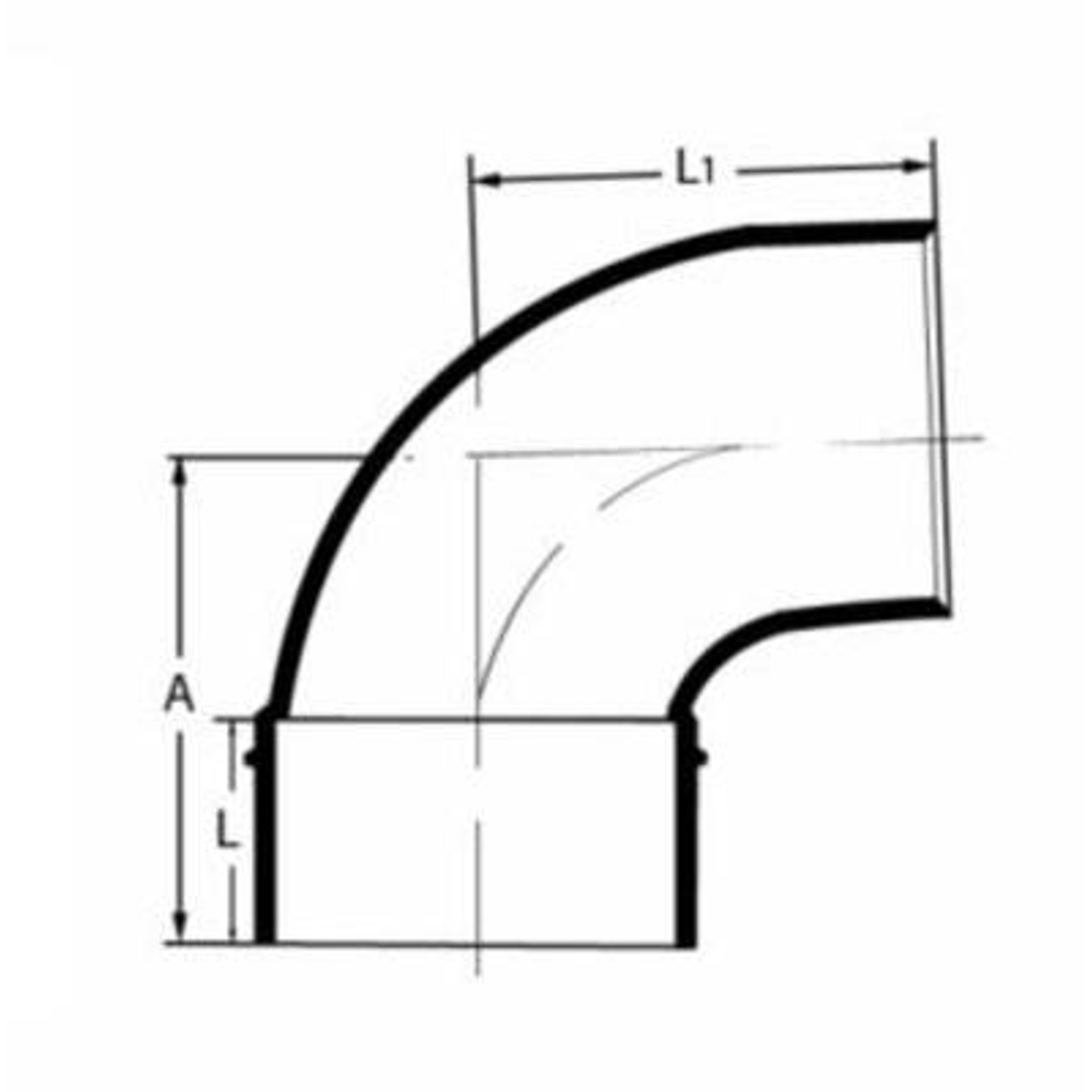 STORMWATER BEND MF 90MM 90DEG