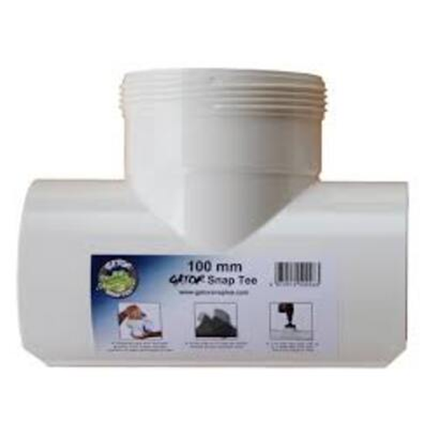 STORMWATER GATOR SNAP ON TEE 90MM