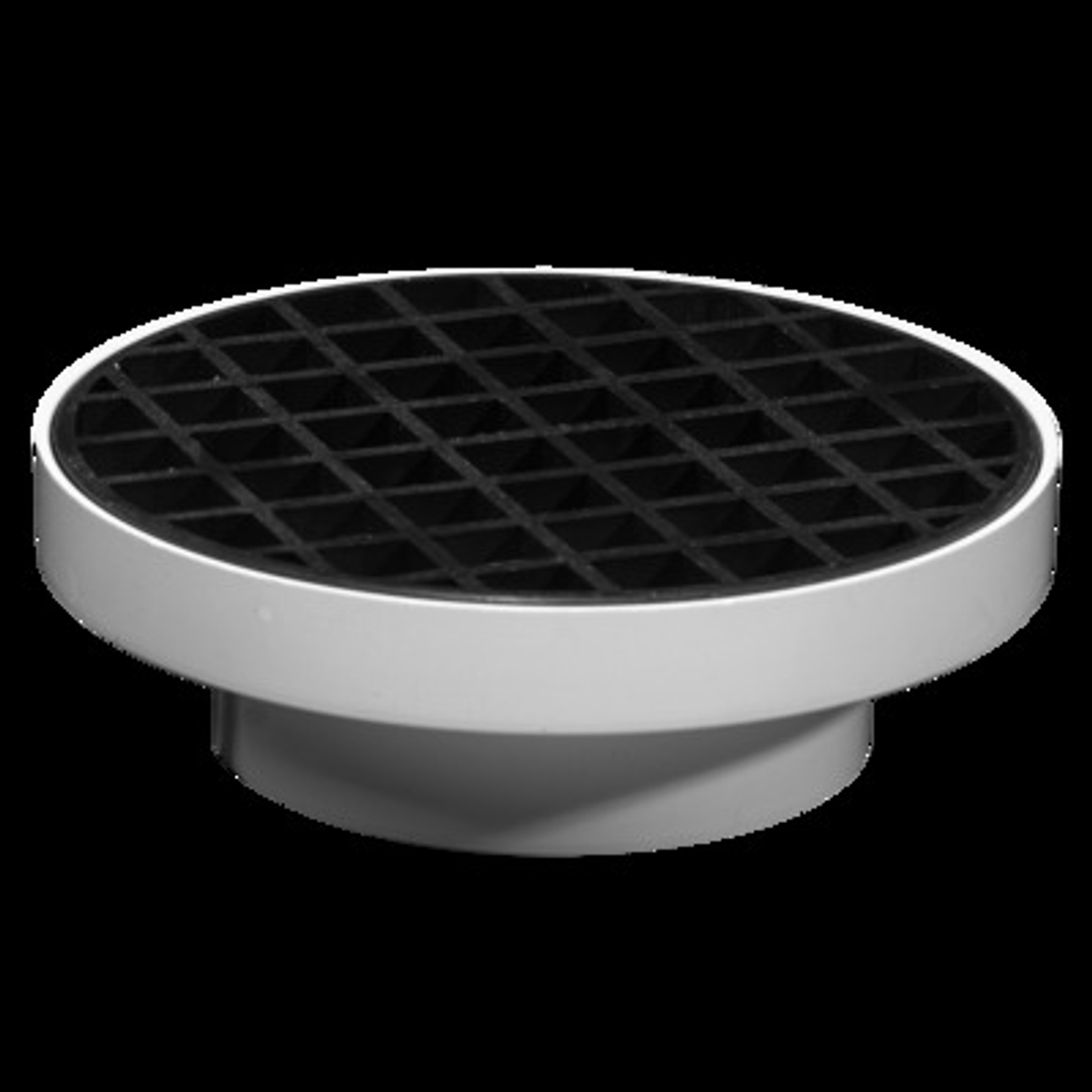 STORMWATER COLLAR & GRATE ROUND 90MM